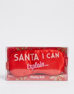 Маска для сна с надписью "Santa I Can Explain" Jingle Ladies Beauty Extras