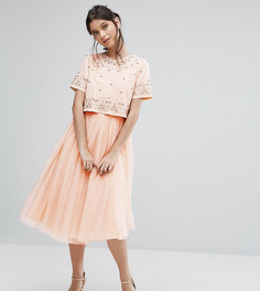 Платье миди из тюля ASOS PETITE