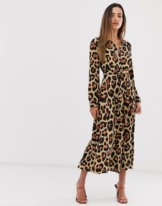 Платье-рубашка макси на пуговицах AX Paris