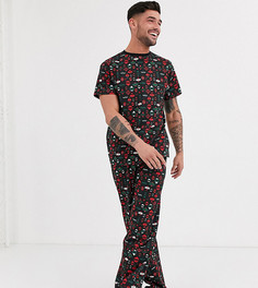 Пижамный комплект с рождественским принтом Loungeable