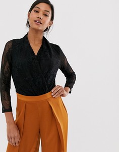 Кружевное боди с глубоким вырезом AX Paris