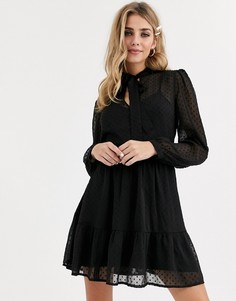 Черное свободное платье Miss Selfridge