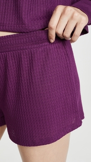 Honeydew Intimates Sneak Peek Waffle Knit Lounge Shorts