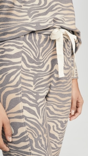 Chaser Cozy Knit Seamed Slouchy Joggers