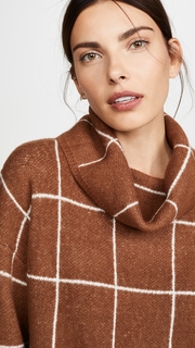 Line & Dot Check Sweater