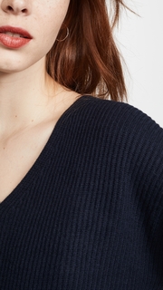 Madewell V Neck Mini Sweater Dress