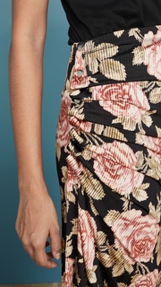 Paco Rabanne Black Roses Skirt