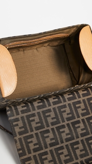 What Goes Around Comes Around Fendi Brown Zucca Vanity Bag