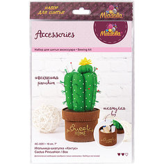 Набор для шитья игрушки Miadolla "Игольница-шкатулка кактус" .