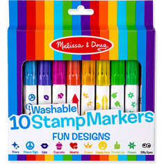 Набор фломастеров-штампов Melissa & Doug "Творчество", Предметы