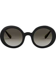 Miu Miu Eyewear солнцезащитные очки в круглой массивной оправе