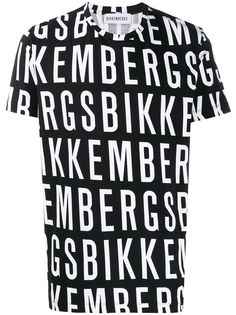 Dirk Bikkembergs branded print T-shirt