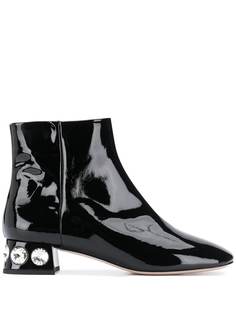 Miu Miu crystal-embellished ankle boots