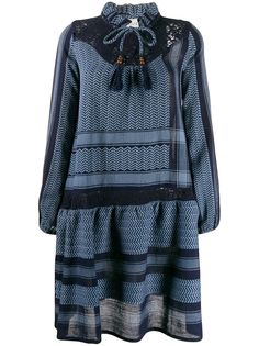 Cecilie Copenhagen mixed pattern dress
