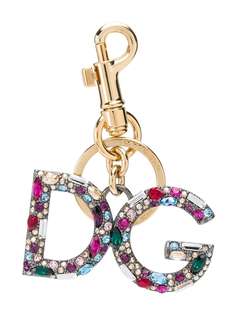 Dolce & Gabbana DG crystal-embellished keyring