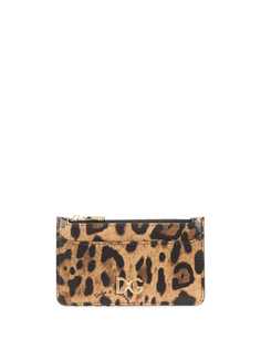 Dolce & Gabbana leopard print card case