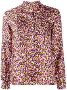 A.P.C. silk flower print shirt