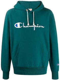 Champion logo embroidered hoodie