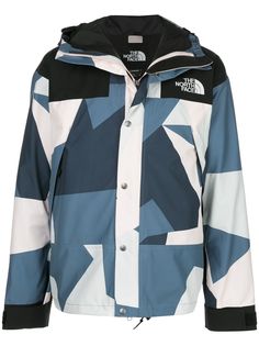 The North Face colour block hooded jacket