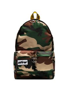 Off-White рюкзак с камуфляжным принтом