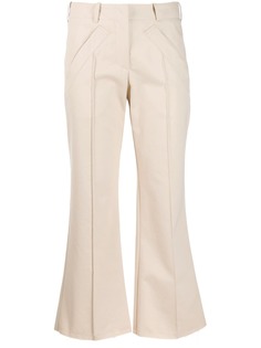 Jejia pipe-trim flared trousers