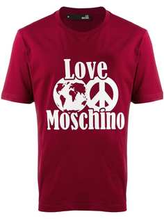 Love Moschino футболка с контрастным логотипом