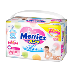 Трусики-подгузники для детей размер M 6-10кг 28 шт. Merries