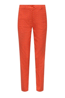 Оранжевые брюки с узором Etro