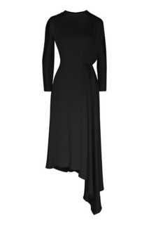 Платье миди черного цвета Chapurin