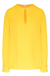Желтая блуза из смесовой вискозы Stella Mc Cartney