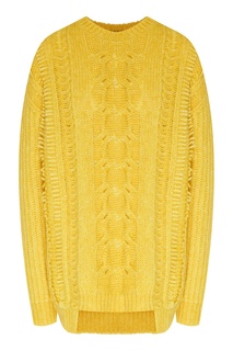 Желтый свитер рельефной вязки Stella Mc Cartney