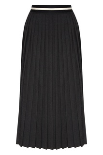Серая плиссированная юбка Laroom