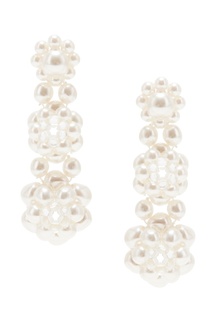 Серьги с подвесками из искусственного жемчуга Three Tier Simone Rocha
