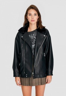 Куртка кожаная Stradivarius