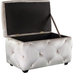 Сундук Leset Classic-E64 велюр YD-30B молочный/ножки пластик