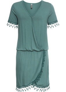 Платье с кружевной вставкой, трикотаж Bonprix