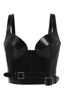 Кожаный топ Alexander McQueen