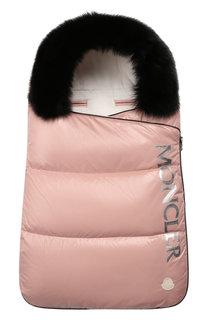 Конверт с меховой отделкой Moncler Enfant