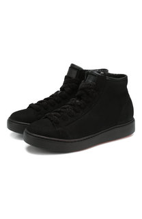 Замшевые кеды Santoni