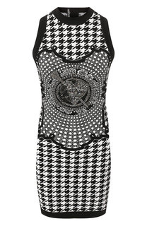Платье из вискозы Balmain
