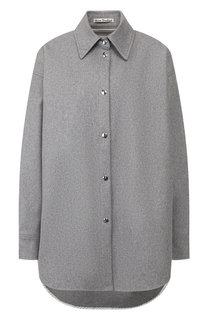 Рубашка из смеси шерсти и кашемира Acne Studios