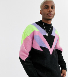 Oversize-джемпер с принтом в стиле ретро Reclaimed Vintage