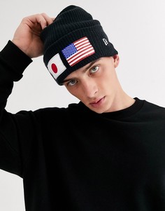 Темно-синяя шапка-бини New Era