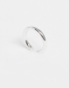 Серебристая серьга-кафф Orelia