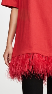 Marques Almeida Feather Hem T-Shirt