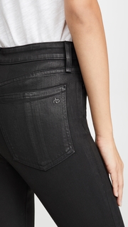 Rag & Bone/JEAN Nina Coated High Rise Ankle Skinny Jeans