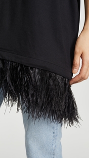 Marques Almeida Feather Hem T-Shirt