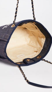 What Goes Around Comes Around Chanel Blue Denim Deauville Bag