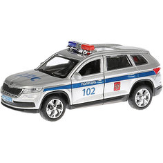 Металлическая машинка Технопарк Skoda Kodiaq, Полиция