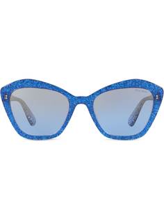 Miu Miu Eyewear солнцезащитные очки в оправе с блестками
